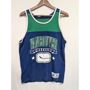 Vancouver Canucks Retro Alternate Hockey‎ Tank Top Size M Mitchell And Ness